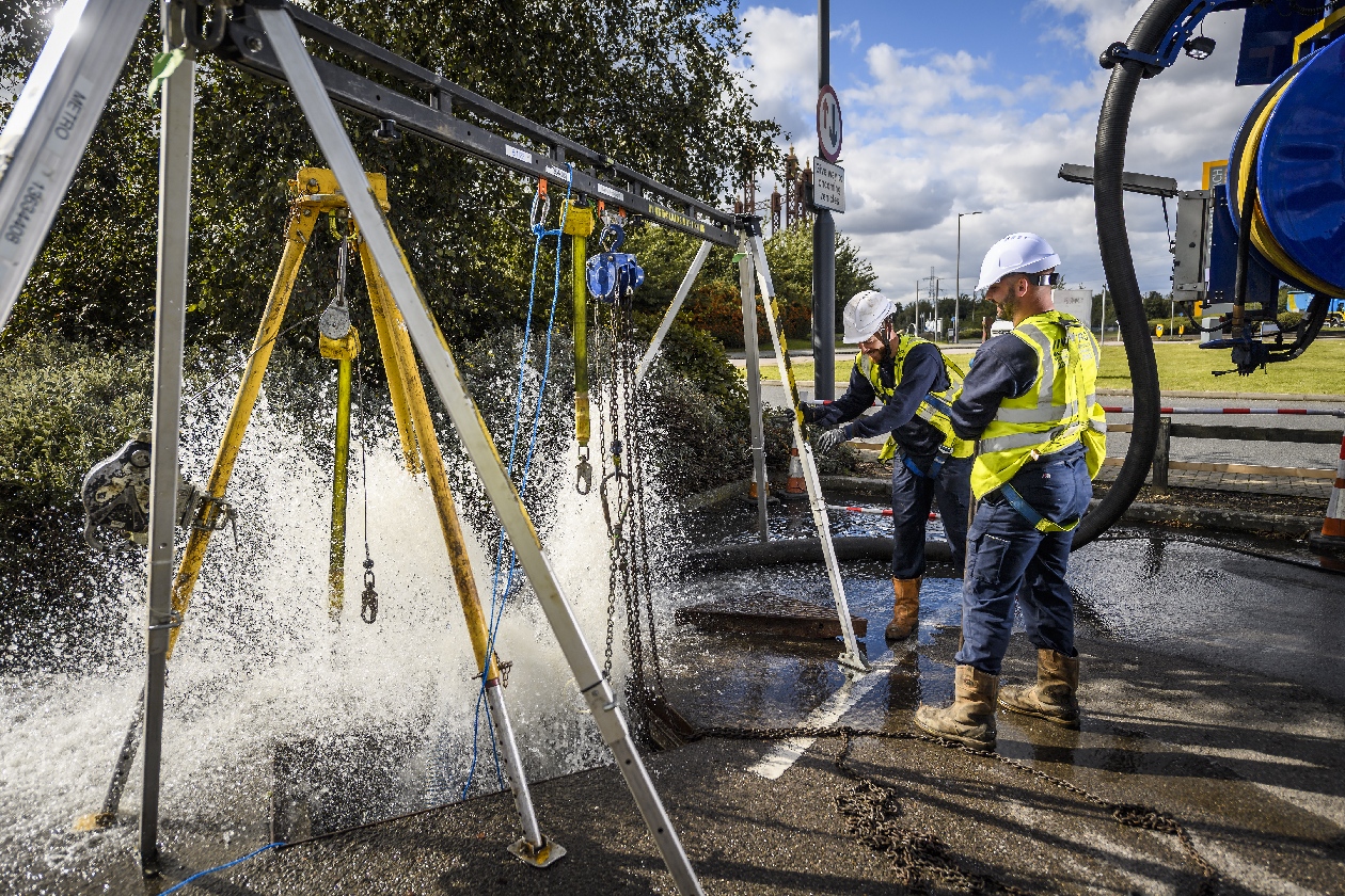 Water pressure valve pump works